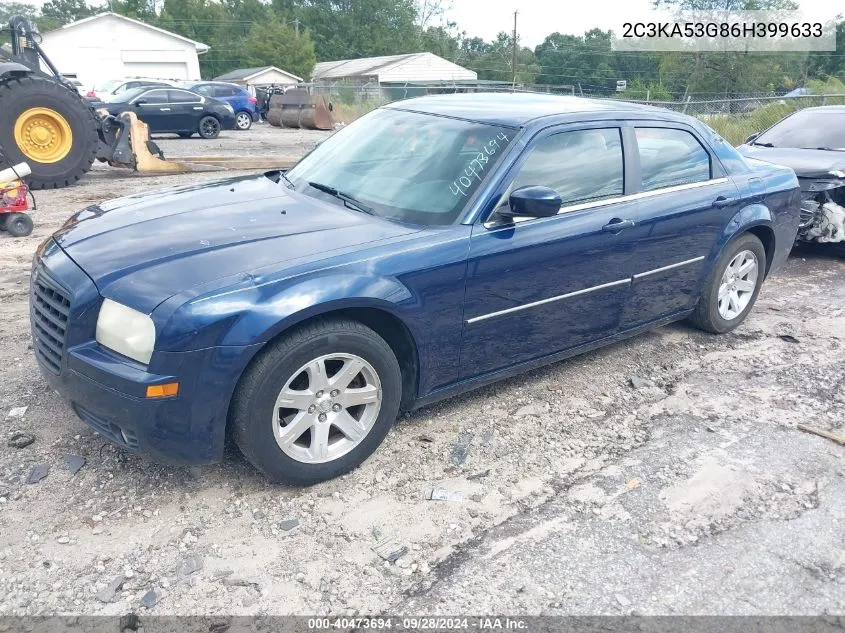 2006 Chrysler 300 Touring VIN: 2C3KA53G86H399633 Lot: 40473694