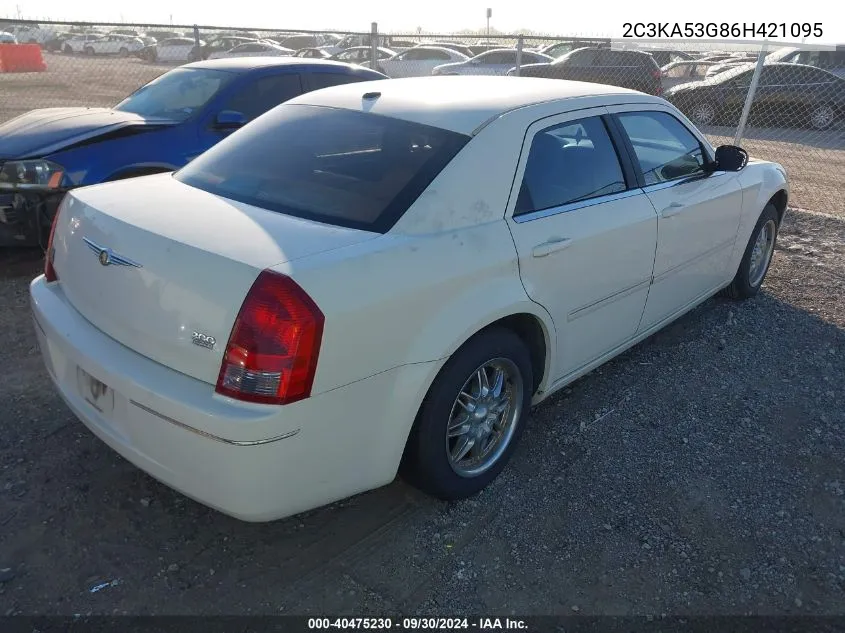 2006 Chrysler 300 Touring VIN: 2C3KA53G86H421095 Lot: 40475230