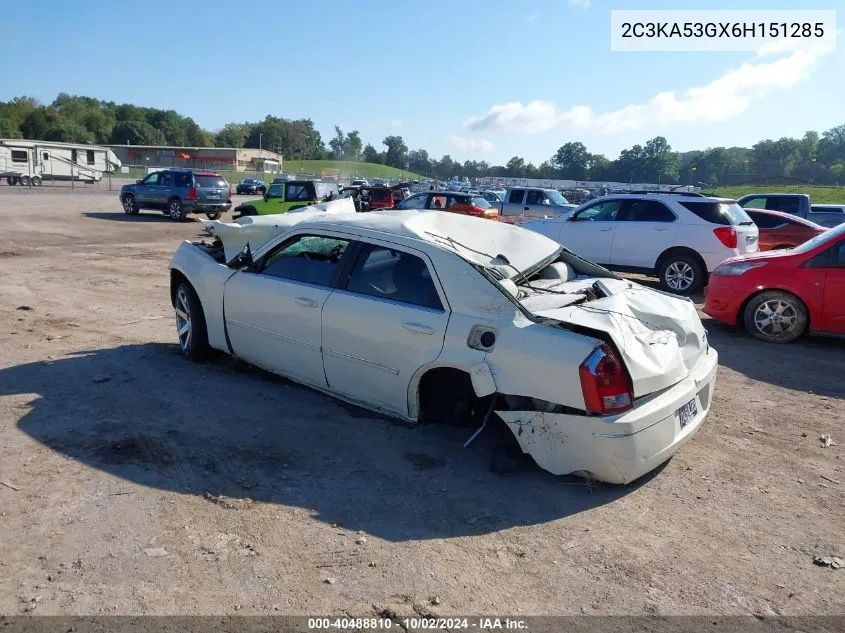 2006 Chrysler 300 Touring VIN: 2C3KA53GX6H151285 Lot: 40488810