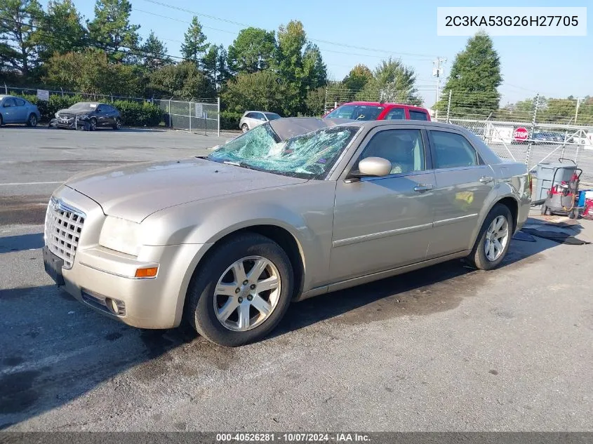 2006 Chrysler 300 Touring VIN: 2C3KA53G26H27705 Lot: 40526281