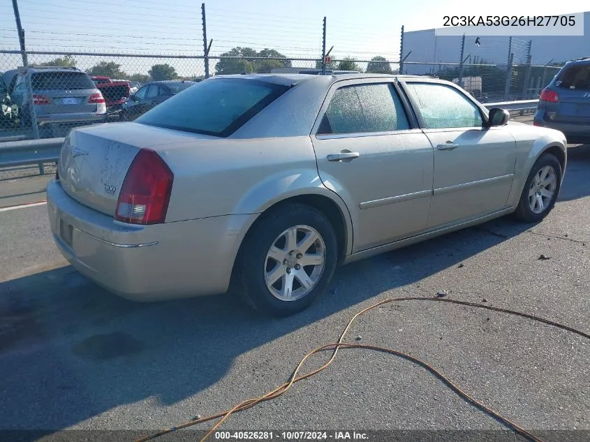 2006 Chrysler 300 Touring VIN: 2C3KA53G26H27705 Lot: 40526281