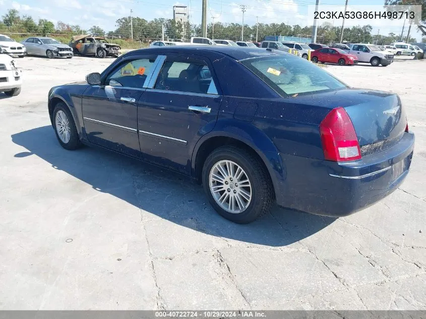 2006 Chrysler 300 Touring VIN: 2C3KA53G86H498713 Lot: 40722724