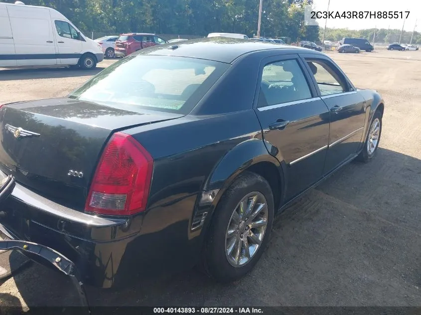 2007 Chrysler 300 VIN: 2C3KA43R87H885517 Lot: 40143893