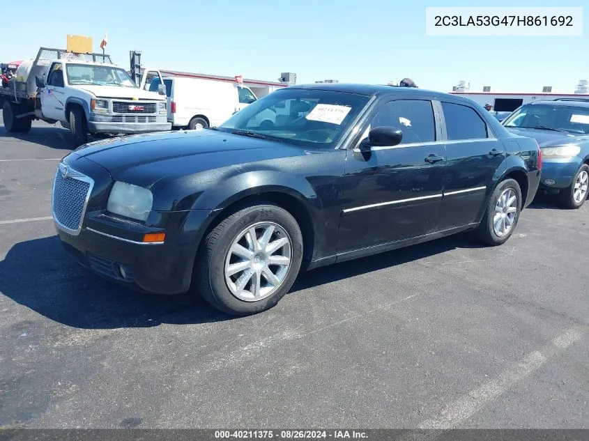 2007 Chrysler 300 Touring VIN: 2C3LA53G47H861692 Lot: 40211375