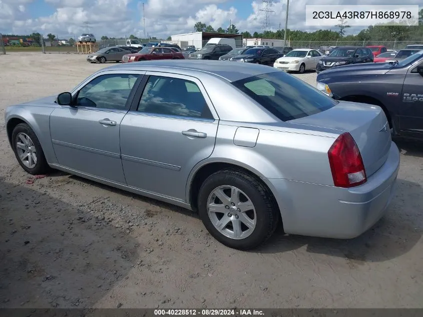 2007 Chrysler 300 VIN: 2C3LA43R87H868978 Lot: 40228512