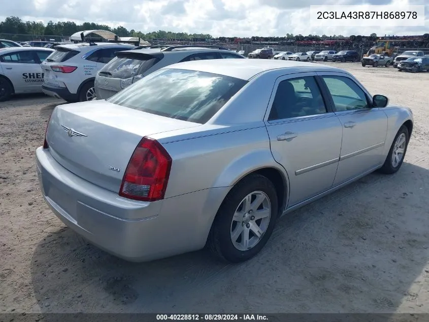 2007 Chrysler 300 VIN: 2C3LA43R87H868978 Lot: 40228512