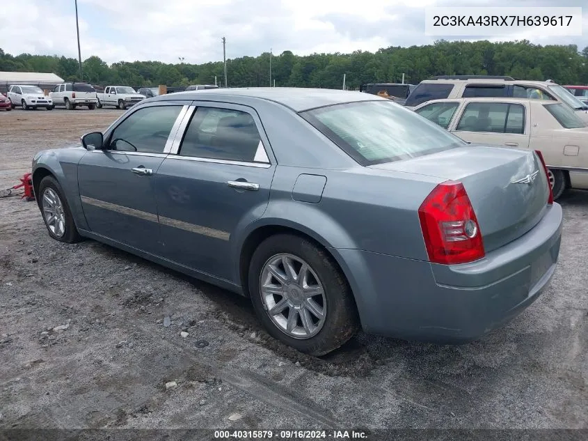 2007 Chrysler 300 VIN: 2C3KA43RX7H639617 Lot: 40315879