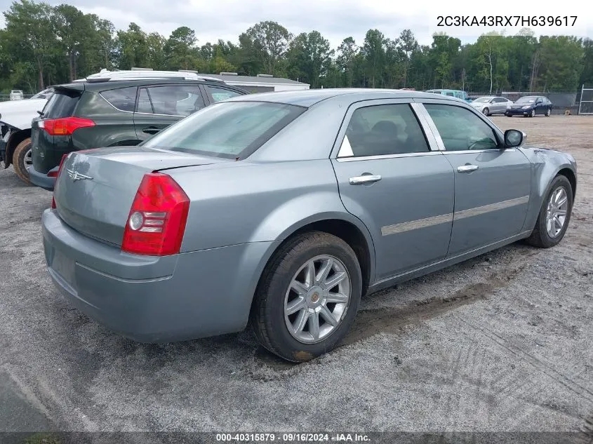 2007 Chrysler 300 VIN: 2C3KA43RX7H639617 Lot: 40315879