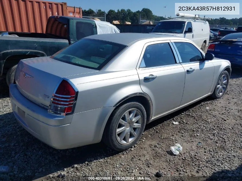 2C3KA43R57H812931 2007 Chrysler 300