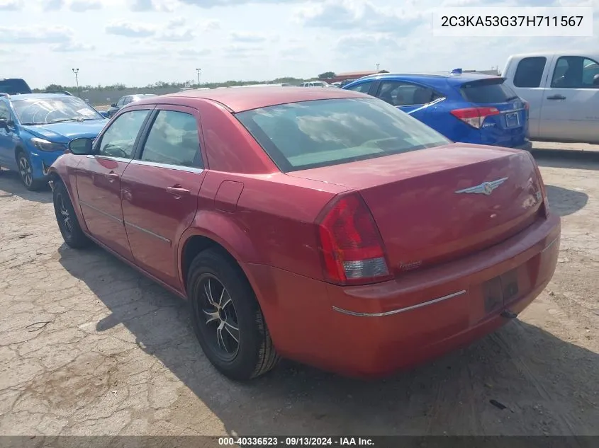 2007 Chrysler 300 Touring VIN: 2C3KA53G37H711567 Lot: 40336523