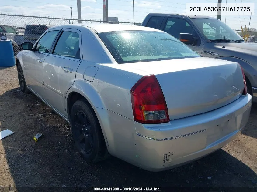 2007 Chrysler 300 Touring VIN: 2C3LA53G97H612725 Lot: 40341998