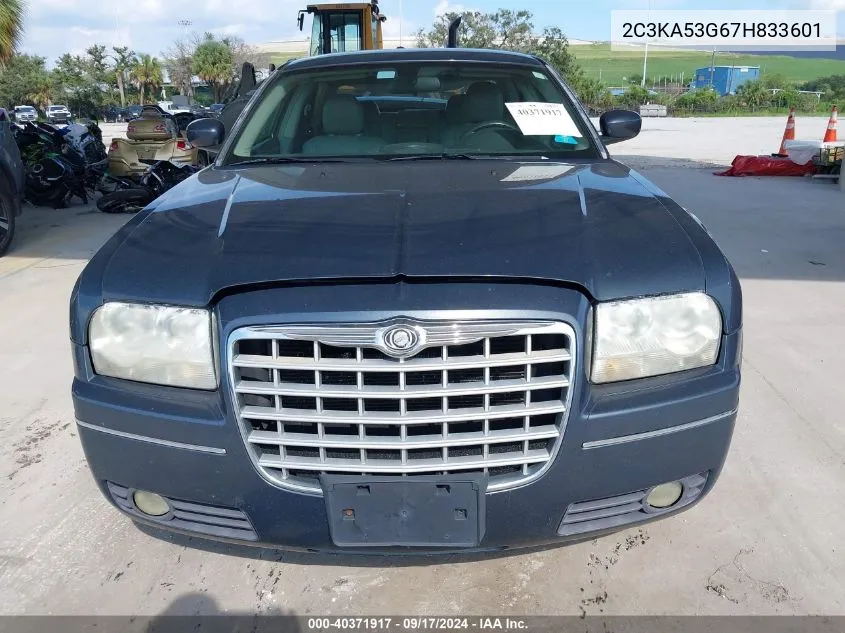 2007 Chrysler 300 Touring VIN: 2C3KA53G67H833601 Lot: 40371917