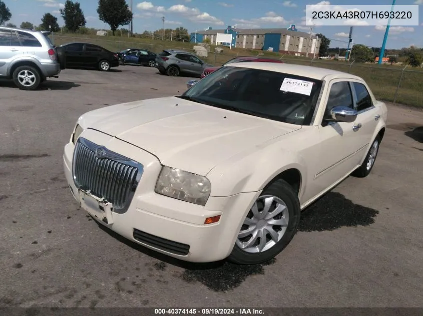 2007 Chrysler 300 VIN: 2C3KA43R07H693220 Lot: 40374145