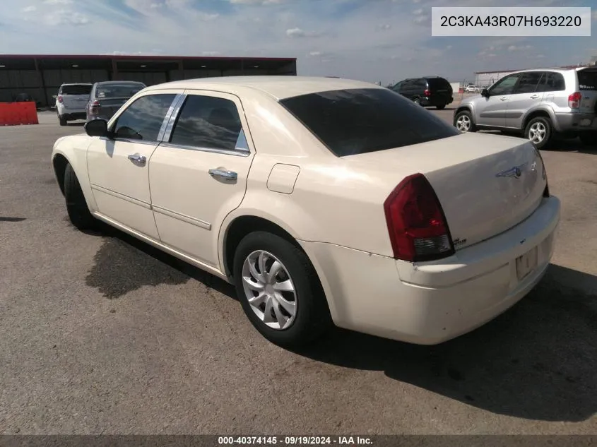 2007 Chrysler 300 VIN: 2C3KA43R07H693220 Lot: 40374145