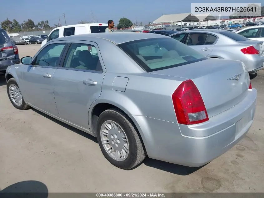 2007 Chrysler 300 VIN: 2C3KA43R87H626641 Lot: 40385800