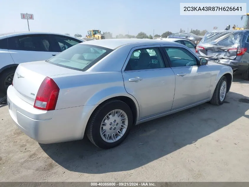 2007 Chrysler 300 VIN: 2C3KA43R87H626641 Lot: 40385800