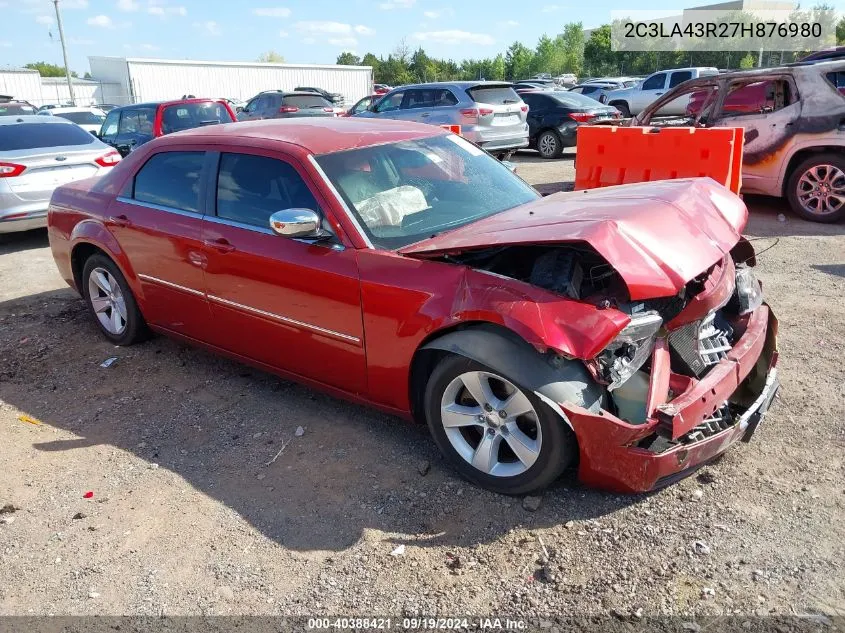 2007 Chrysler 300 VIN: 2C3LA43R27H876980 Lot: 40388421