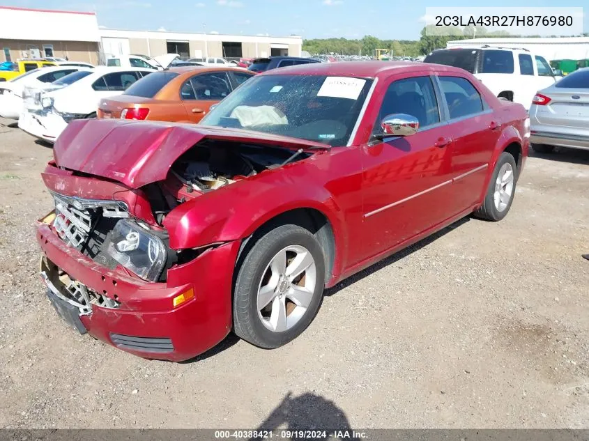 2007 Chrysler 300 VIN: 2C3LA43R27H876980 Lot: 40388421