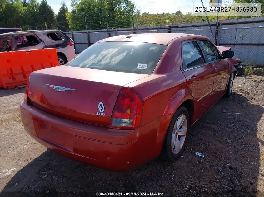 2007 Chrysler 300 VIN: 2C3LA43R27H876980 Lot: 40388421