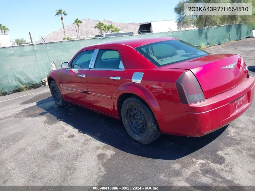 2007 Chrysler 300 VIN: 2C3KA43R77H664510 Lot: 40418886