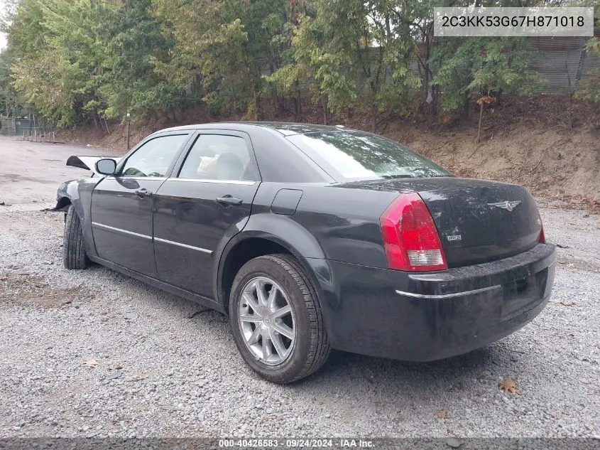 2007 Chrysler 300 Touring VIN: 2C3KK53G67H871018 Lot: 40426583