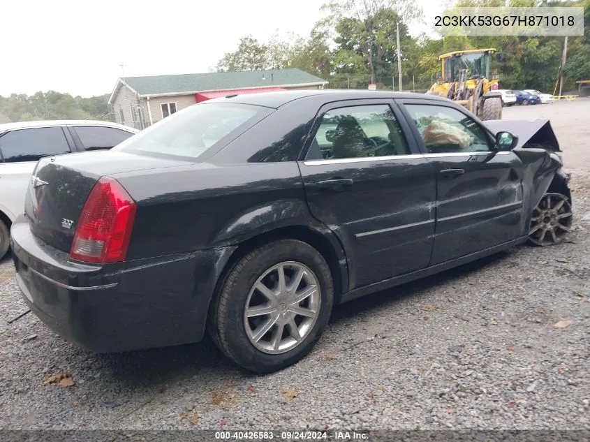 2007 Chrysler 300 Touring VIN: 2C3KK53G67H871018 Lot: 40426583