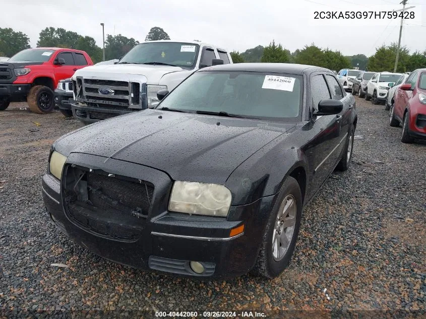 2007 Chrysler 300 Touring VIN: 2C3KA53G97H759428 Lot: 40442060