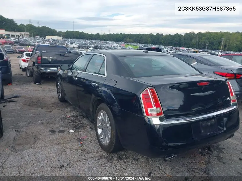 2007 Chrysler 300 Touring VIN: 2C3KK53G87H887365 Lot: 40486676