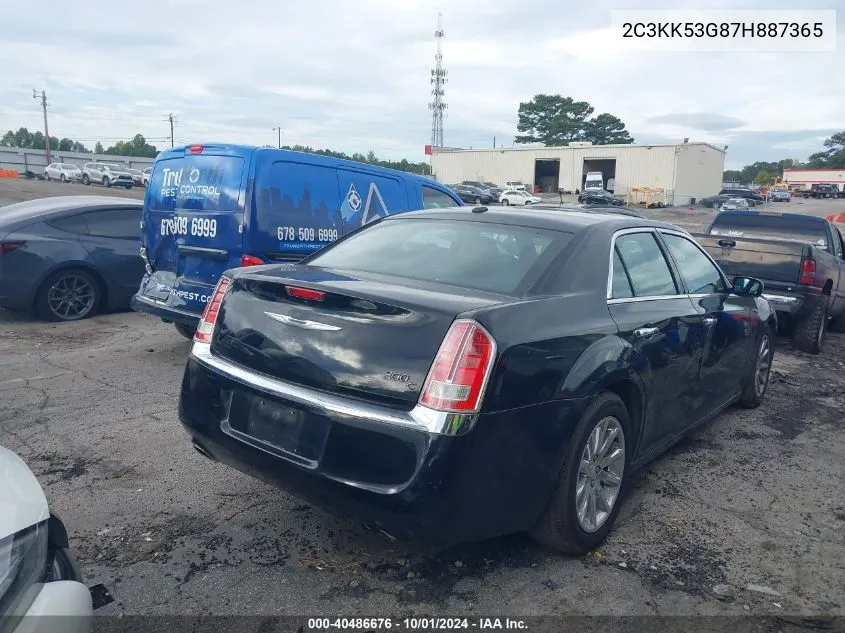 2007 Chrysler 300 Touring VIN: 2C3KK53G87H887365 Lot: 40486676