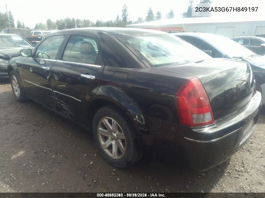 2007 Chrysler 300 Touring VIN: 2C3KA53G67H849197 Lot: 40652341