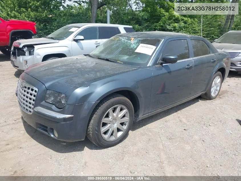 2008 Chrysler 300 Limited VIN: 2C3KA33G78H258012 Lot: 39550519