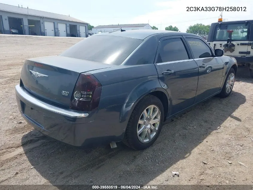 2008 Chrysler 300 Limited VIN: 2C3KA33G78H258012 Lot: 39550519