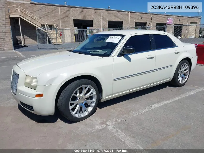 2008 Chrysler 300 Lx VIN: 2C3KA43R98H109396 Lot: 39848449