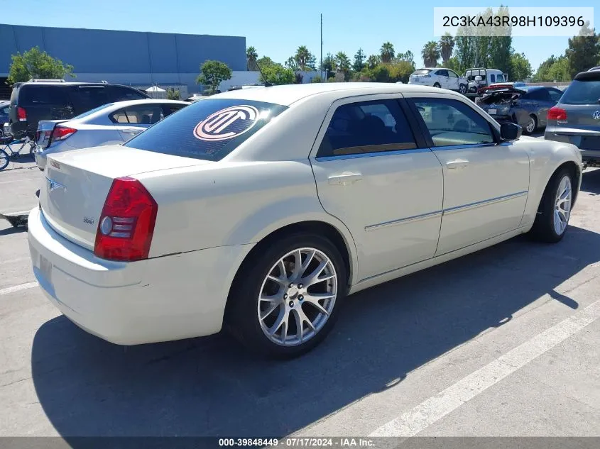 2008 Chrysler 300 Lx VIN: 2C3KA43R98H109396 Lot: 39848449