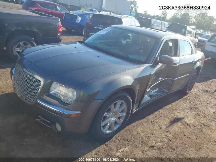 2008 Chrysler 300 Limited VIN: 2C3KA33G58H330924 Lot: 40075100