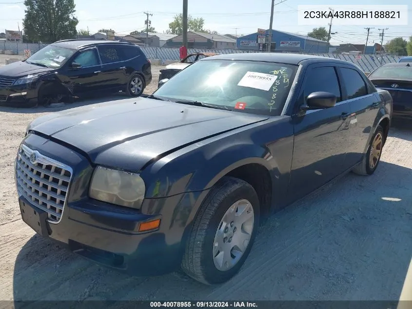 2008 Chrysler 300 Lx VIN: 2C3KA43R88H188821 Lot: 40078955