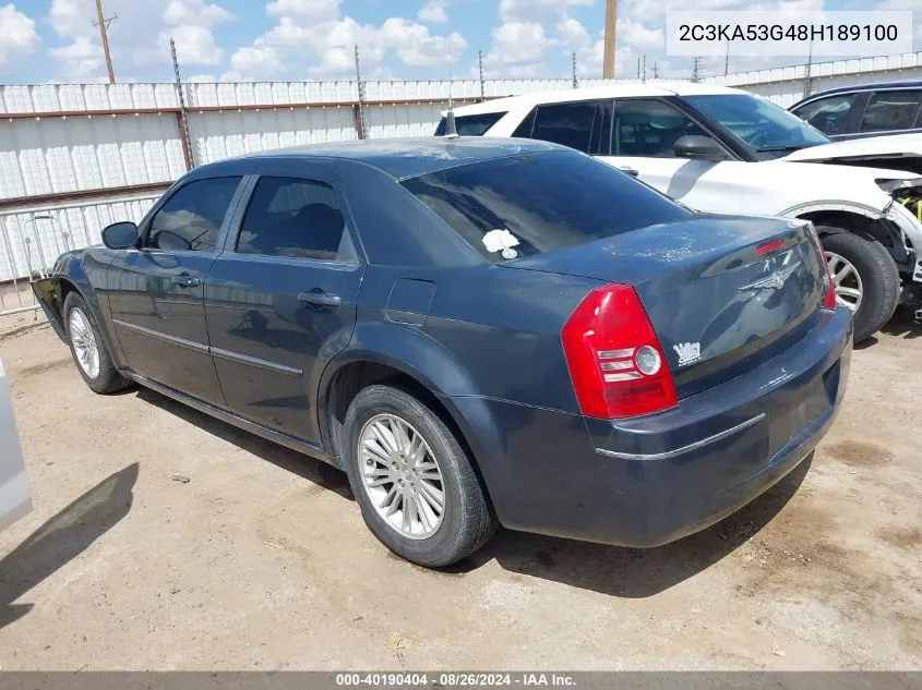 2008 Chrysler 300 Touring VIN: 2C3KA53G48H189100 Lot: 40190404