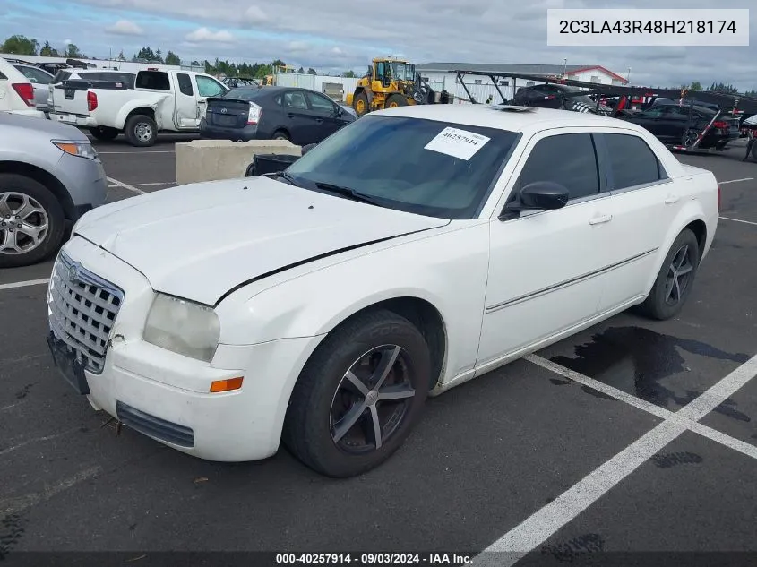 2008 Chrysler 300 Lx VIN: 2C3LA43R48H218174 Lot: 40257914