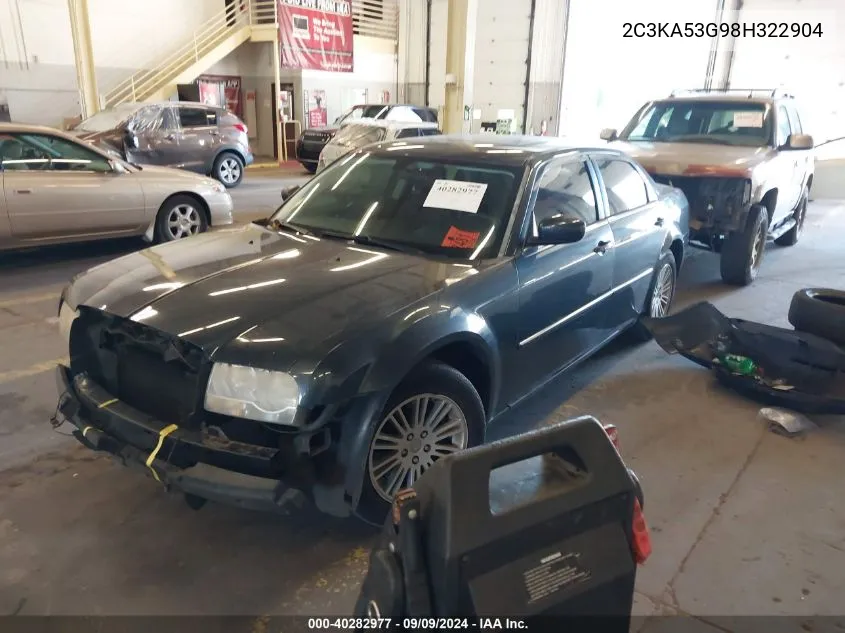 2008 Chrysler 300 Touring VIN: 2C3KA53G98H322904 Lot: 40282977