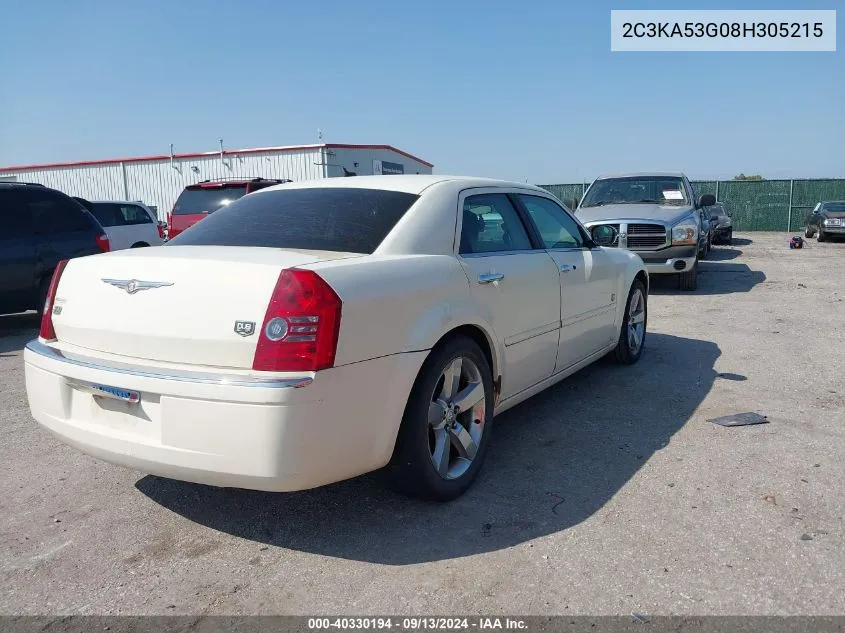 2008 Chrysler 300 Touring VIN: 2C3KA53G08H305215 Lot: 40330194