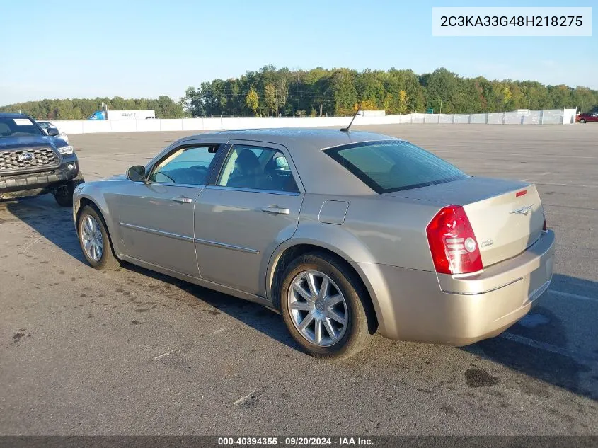 2008 Chrysler 300 Limited VIN: 2C3KA33G48H218275 Lot: 40394355