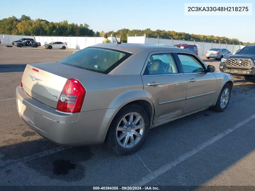 2008 Chrysler 300 Limited VIN: 2C3KA33G48H218275 Lot: 40394355