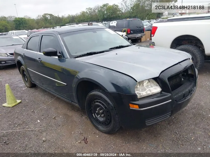 2008 Chrysler 300 Lx VIN: 2C3LA43R48H218188 Lot: 40403139