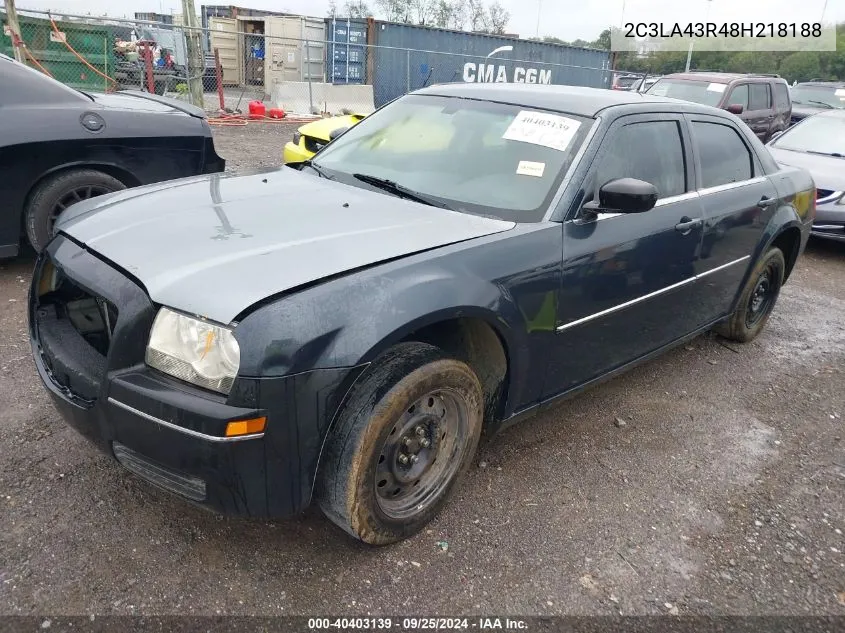 2008 Chrysler 300 Lx VIN: 2C3LA43R48H218188 Lot: 40403139