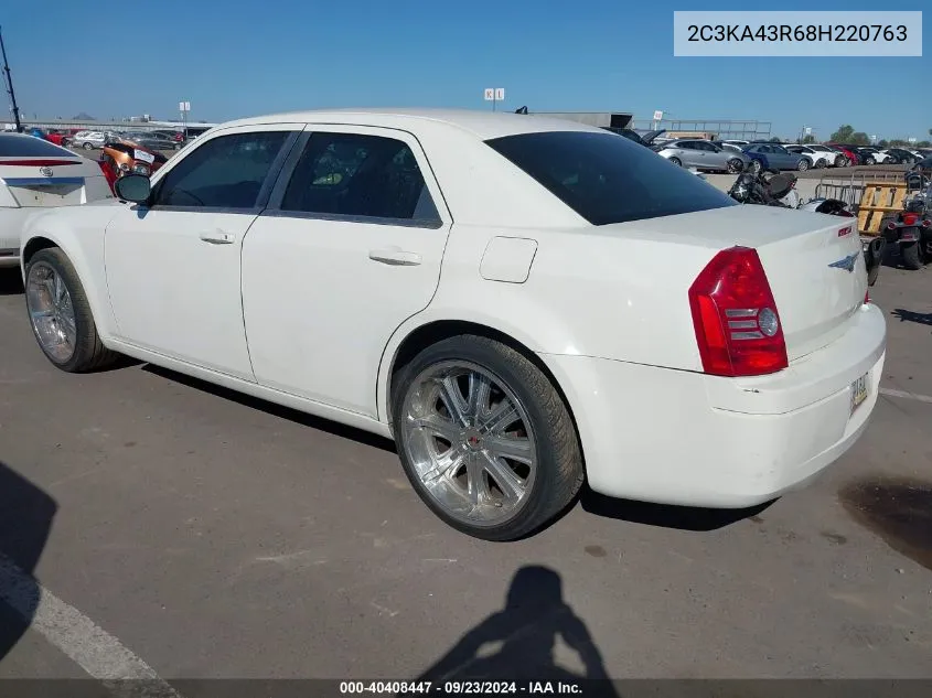 2008 Chrysler 300 Lx VIN: 2C3KA43R68H220763 Lot: 40408447