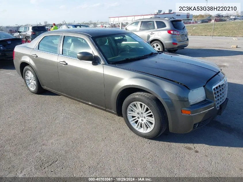 2008 Chrysler 300 Touring VIN: 2C3KA53G38H220210 Lot: 40703061