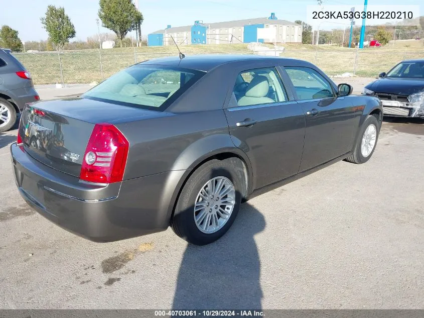 2008 Chrysler 300 Touring VIN: 2C3KA53G38H220210 Lot: 40703061