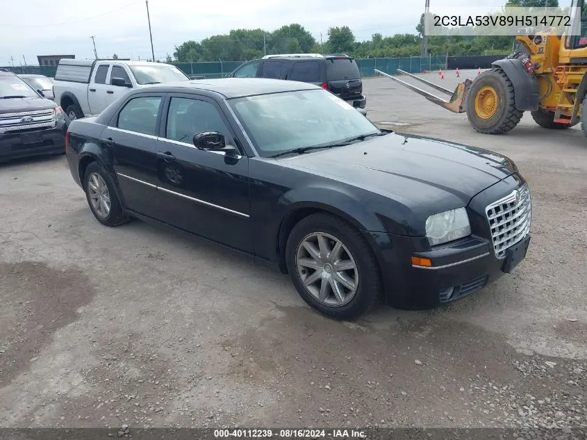 2009 Chrysler 300 Touring VIN: 2C3LA53V89H514772 Lot: 40112239