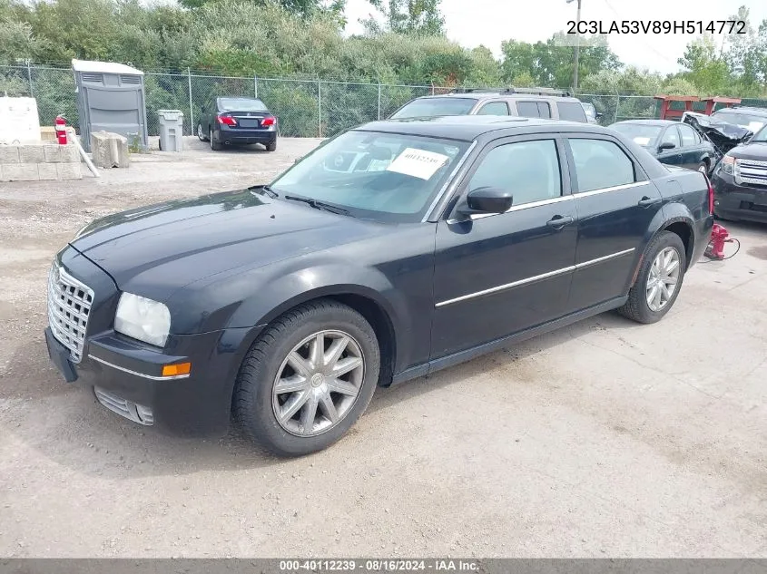 2009 Chrysler 300 Touring VIN: 2C3LA53V89H514772 Lot: 40112239