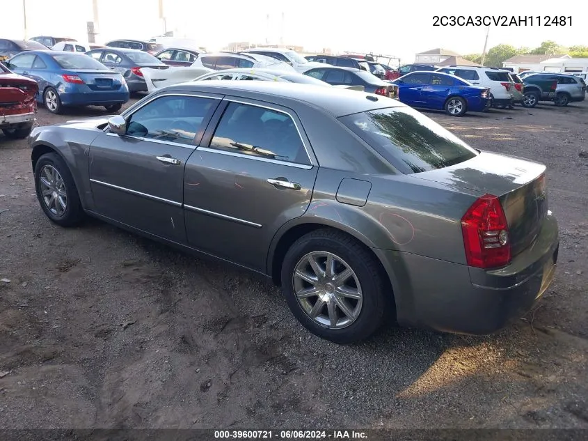 2010 Chrysler 300 Limited VIN: 2C3CA3CV2AH112481 Lot: 39600721